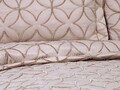 Set cuvertura de pat dubla 3 piese, Parolin - Beige, Dowry World, Bumbac