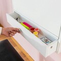 Birou pliabil de perete Wadesk, InnovaGoods, 60 x 50 x 50 cm, PAL melaminat, alb
