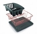 Scurgator vase cu tava si suport tacamuri Metaltex Aquatex