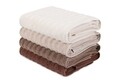 Set 4 prosoape de baie 406, Beverly Hills Polo Club, 70x140 cm, bumbac, mink