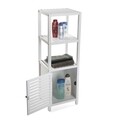 Etajera baie si hol Ramsey, Versa, 37 x 33 x 110.5 cm, lemn, alb