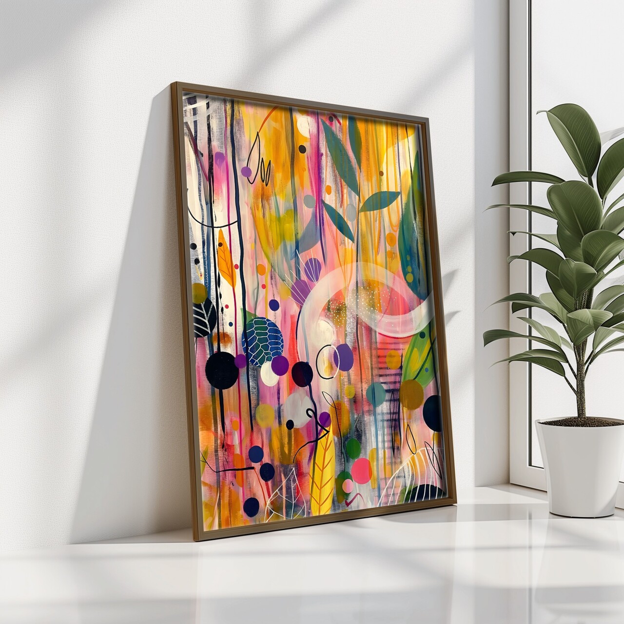 Tablou decorativ, GE217-L, Lemn, Multicolor - view 3