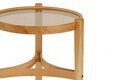 Set masute 2 piese, Hanah Home, Ren 2, LEMN MASIV DE STEJAR, Stejar