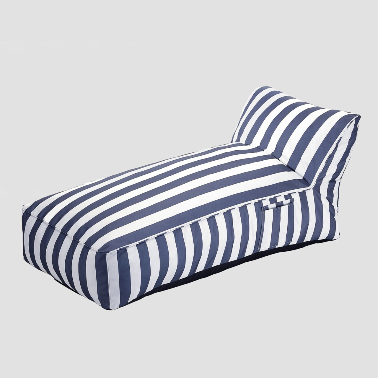 Sezlong Maris, Homla, 150x70x65 cm, poliester/spuma, alb/albastru - view 2