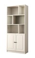 Set birou si biblioteca, Rabi, Rb1000401557, 155x150x40 cm, Alb mat