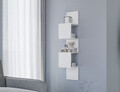 Raft de perete ELTAP, Sunpedo, 25x25x120 cm, PAL/PVC, alb