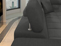 Coltar extensibil stanga 4 locuri ELTAP, ERI-41, Eridano, 275x202x88 cm, lemn/poliester, gri inchis