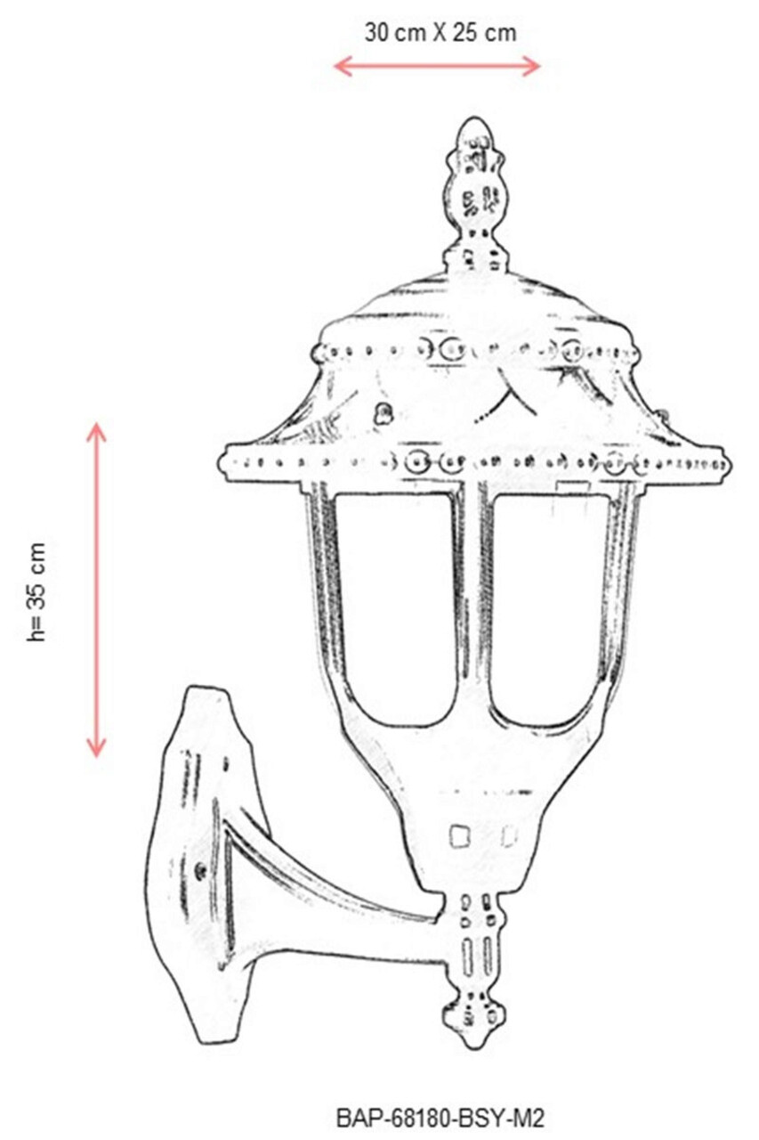 Lampa de exterior, Avonni, 685AVN1192, Plastic ABS, Negru