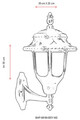 Lampa de exterior, Avonni, 685AVN1192, Plastic ABS, Negru