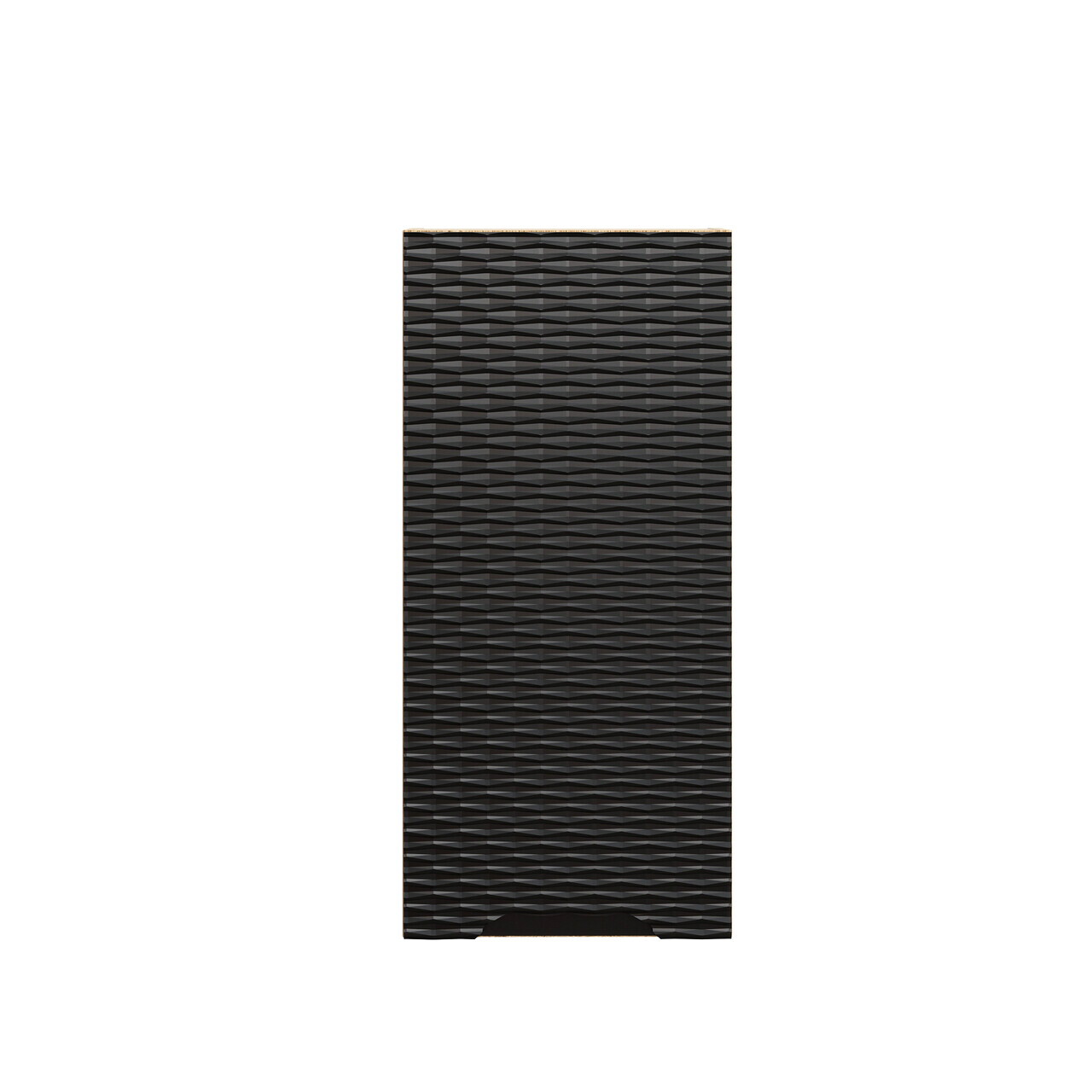 Dulap suspendat cu 1 usa, Ocean Black, Comad, 35x19x75 cm, MDF/PAL laminat, negru mat/stejar — imaginea 4