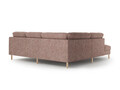 Coltar stanga 4 locuri, Eden, Micadoni, 267x234x90 cm, tesatura structurata, roz melanj