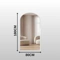 Oglinda Cheval, Hanah Home, Oval 80x180, 80x180x1.5 cm, Alb