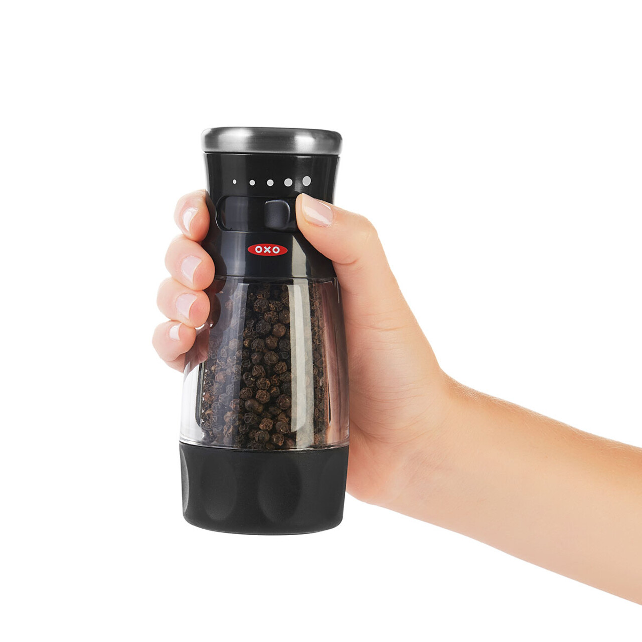 Rasnita pentru piper, 19,5 cm, acrilic, "SoftWorks" - OXO - imagine 2