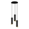 Lustra Sivani MR - 979, Opviq, 35 x 114 cm, 3 x E27, 40W, negru/galben