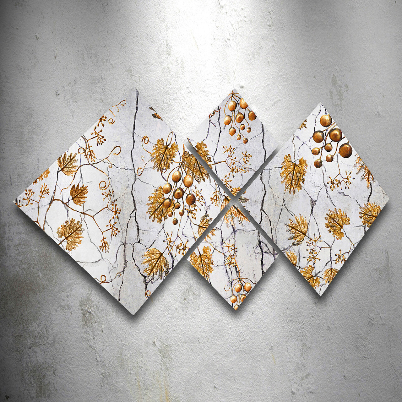 Set 4 tablouri decorative, 4MDF1220574133, MDF, Imprimat UV, Multicolor - 1 | YEO