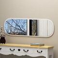 Oglinda decorativa, Siam, Magnum, 40x120x2.2 cm, MDF , Alb
