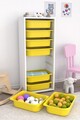 Dulap multifunctional, Estella, Cara 8N, Alb / Galben