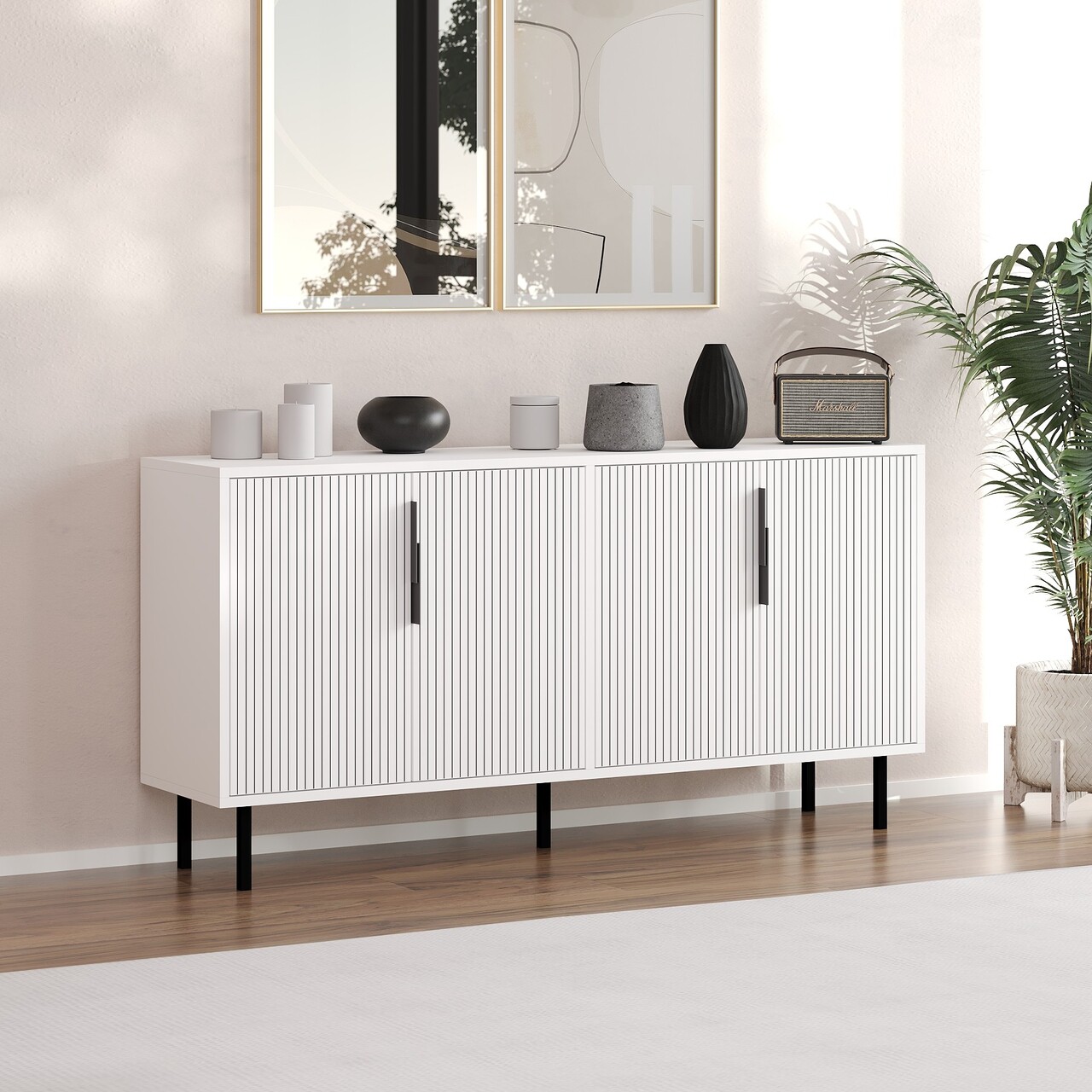 Consola, Odessa, Clara, 150x75x36 cm, Alb - 1 | YEO