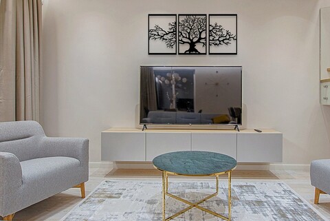 Decoratiune de perete, Ağaç 3 Parçalı, Metal, 35 x 50 cm, 3 piese, Negru Ledena