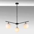 Lustra, Fulgor, 942FLG1106, Metal, Negru / Auriu / Alb