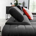 Coltar extensibil dreapta 3 locuri ELTAP, RT-04VE, Grayson, 278x205x92 cm, lemn/poliester, gri