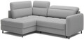 Coltar extensibil stanga 3 locuri ELTAP, LT-04ROY, Barea, 208x160x100 cm, lemn/poliester, gri deschis