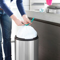 Set 20 saci de gunoi, Brabantia, PerfectFit, marimea G, 23-30 L, nailon, alb