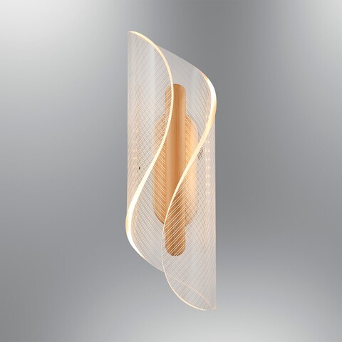 Aplica de perete, L'essentiel Maison, 701CHD1350, Alb / Stejar