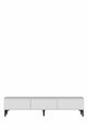 Comoda TV, Hanah Home, Didema 180, 180x40.5x30 cm, Alb