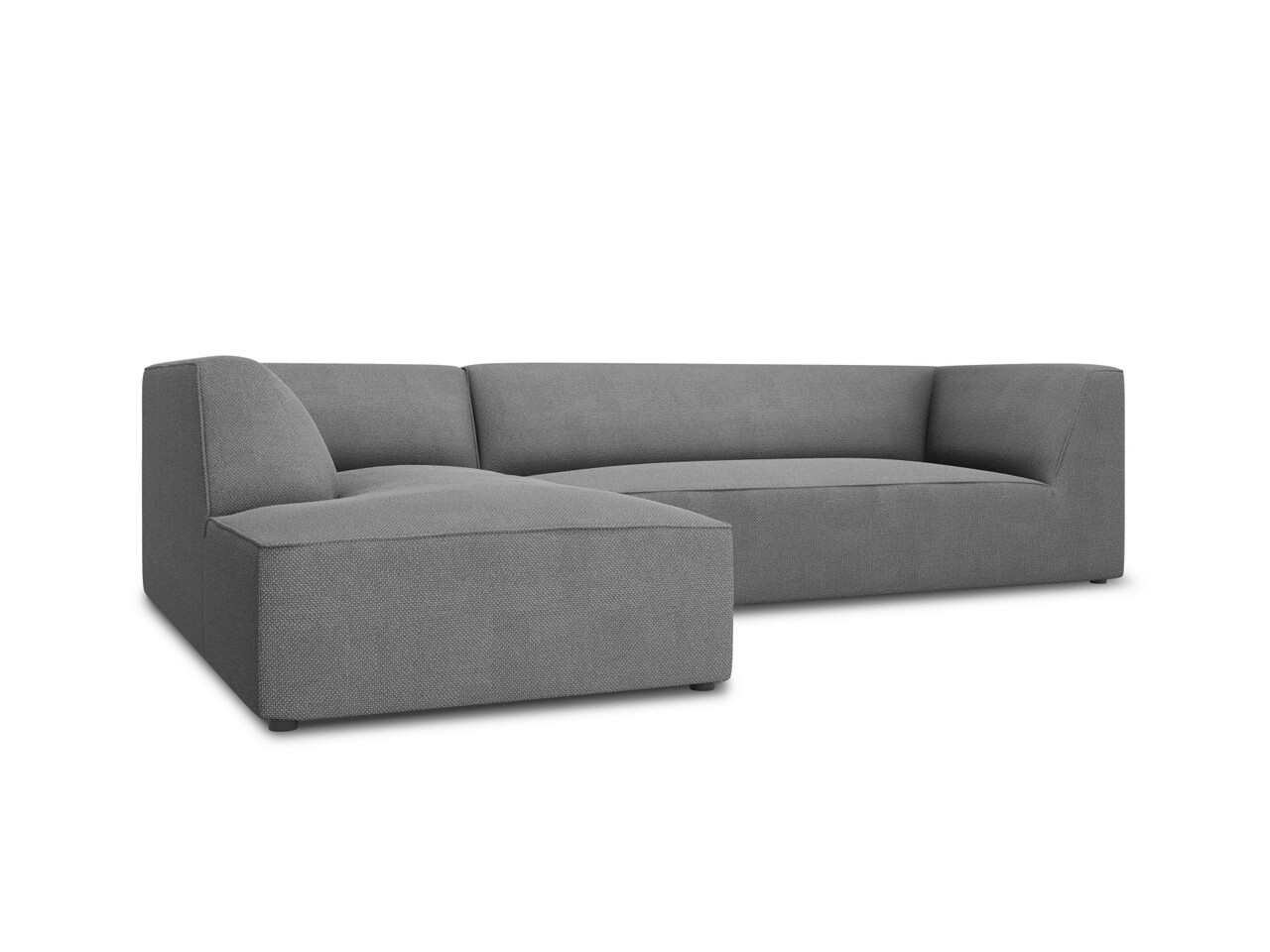 Coltar stanga 4 locuri, Ruby, Micadoni Home, BL, 273x180x69 cm, poliester, gri - 1 | YEO