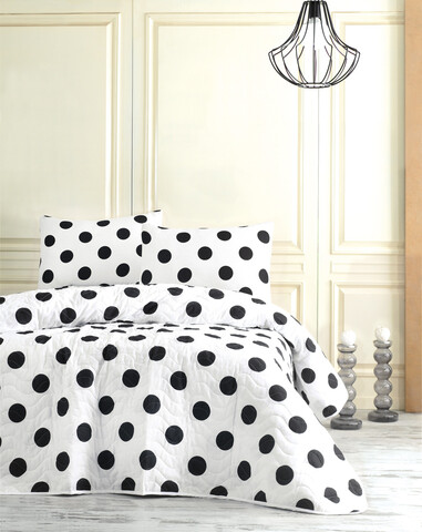 Set cuvertura matlasata Single 160x220 cm, 2 piese, Point, Eponj Home, 65% bumbac/35% poliester