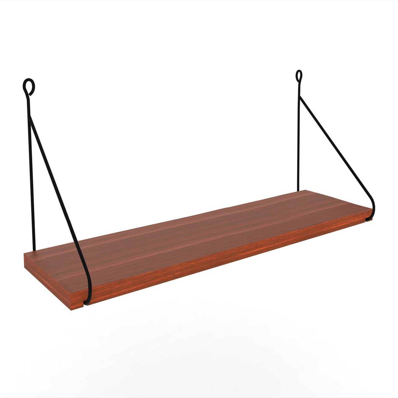 Raft de perete, Hanah Home, Armoni, 72x20x20 cm, Maro - view 3