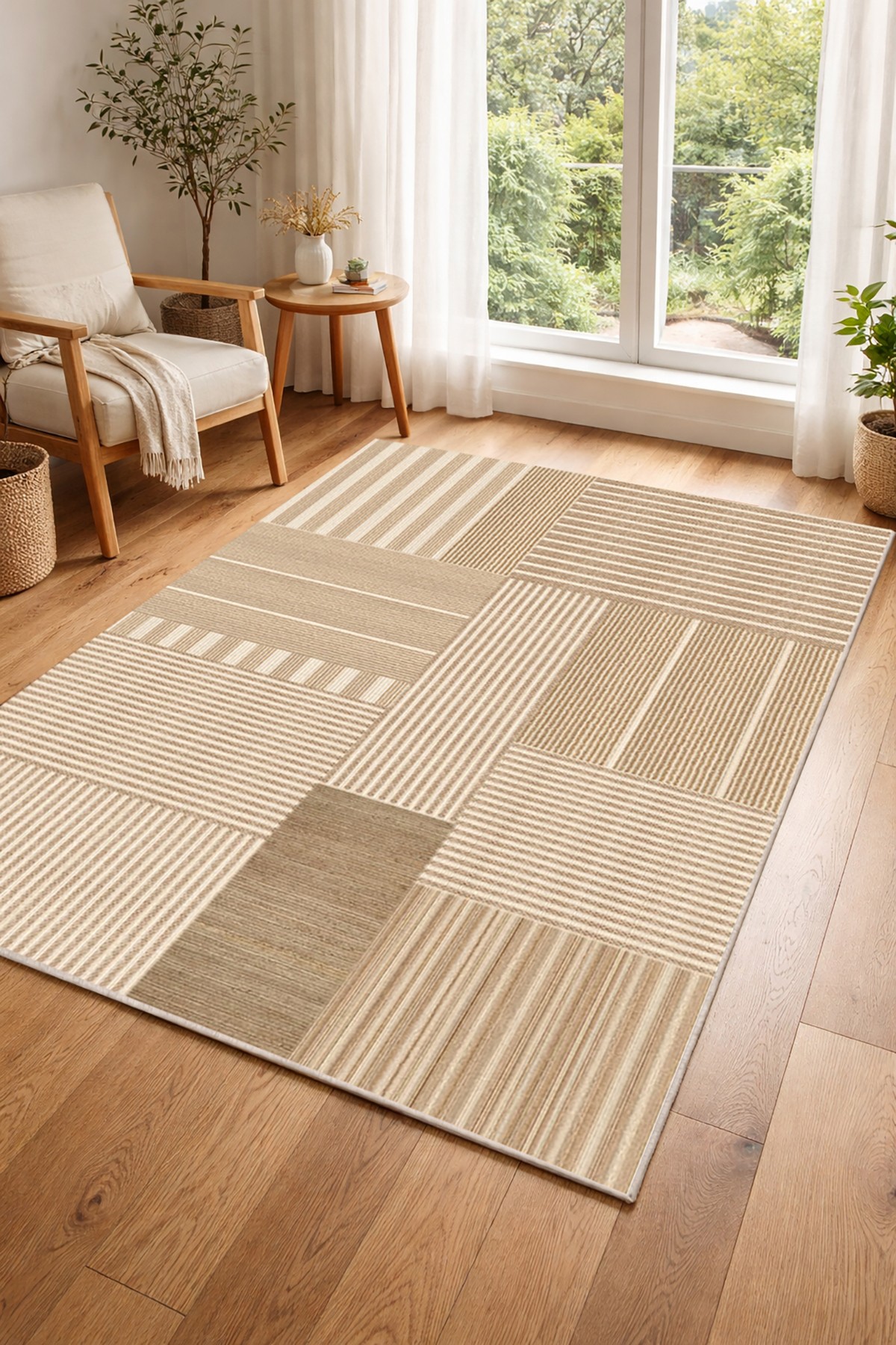 Covor, DC-7512-39, 160x230 cm, Poliester, Bej