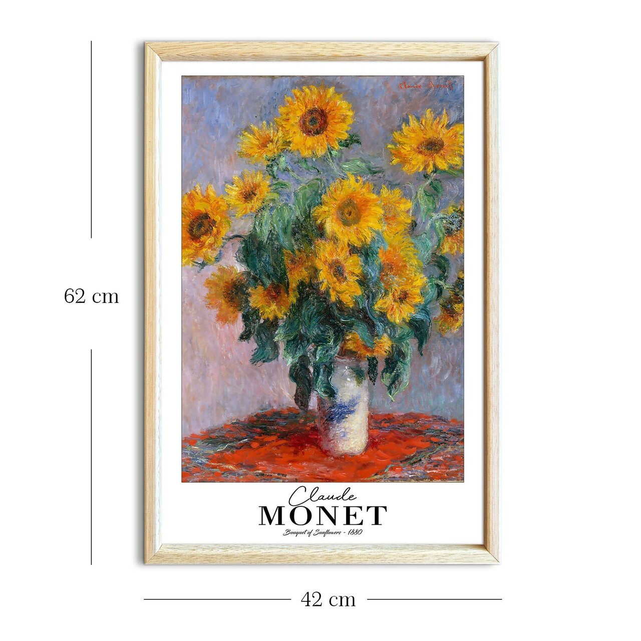 Tablou decorativ, 4262AHSMONET-003, Fundal: 100% MDF (Grosime: 2,7 mm), Multicolor - view 5
