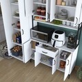 Dulap multifunctional, Rani, JE133, 180x198.6x40 cm, PAL, Alb