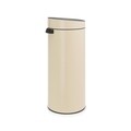 Cos de gunoi, Brabantia, Touch Almond, 115042, 30 L, inox, crem