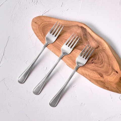 Set furculite 3 piese London, Domotti, 19.5 cm, inox