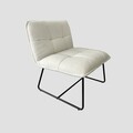 Fotoliu Nelox, Homla, 69x63x73 cm, MDF/metal/poliester teddy boucle, ecru