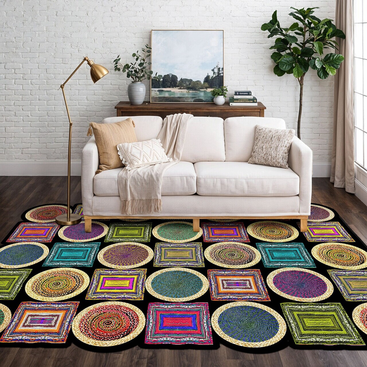 Covor, Hmnt959, 100x200 cm, Multicolor — imaginea 2