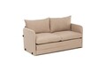 Canapea extensibilă cu 2 locuri, Futon, 859FTN2891, Metal , Bej