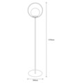 Lampadar, Tatum, 584TTM1515, Metal, Alb/Negru