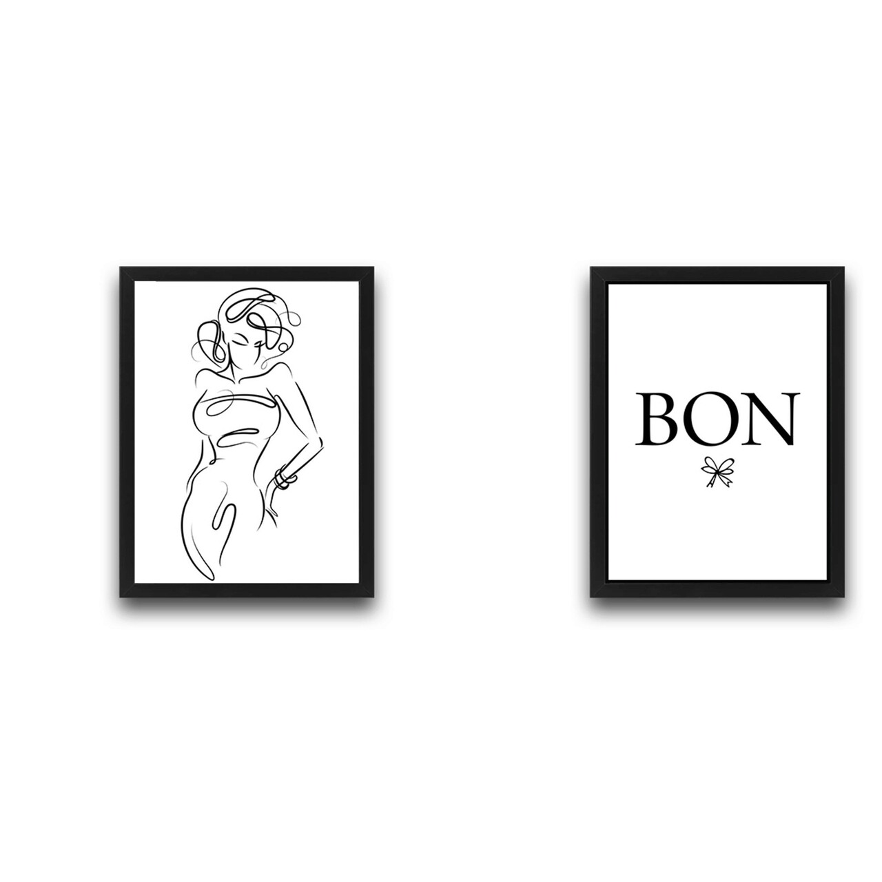 Set 2 tablouri decorative, Bon Set, PAL, Hartie, Multicolor - 1 | YEO