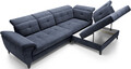 Coltar extensibil dreapta 5 locuri ELTAP, RT-40REL, Inferne, 297x210x107 cm, lemn/poliester, albastru