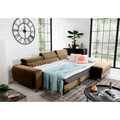Coltar extensibil dreapta 3 locuri ELTAP, RT-20NU, Grayson, 278x205x92 cm, lemn/poliester, maro deschis