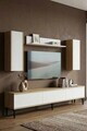 Comoda TV, Hanah Home, Didema 180, 180x40.5x30 cm, Stejar Safir / Alb