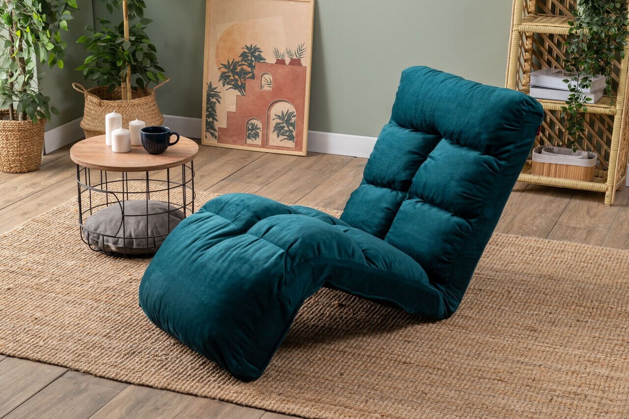 Fotoliu extensibil Atelier del Sofa 859FTN2349 Metal Verde petrol