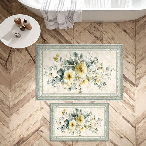 Set covorase de baie, L'essentiel Maison, Asr05, Bej