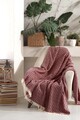 Cuvertura, 170x210 cm, amestec bumbac, Vizyon, Viaden, rosu claret