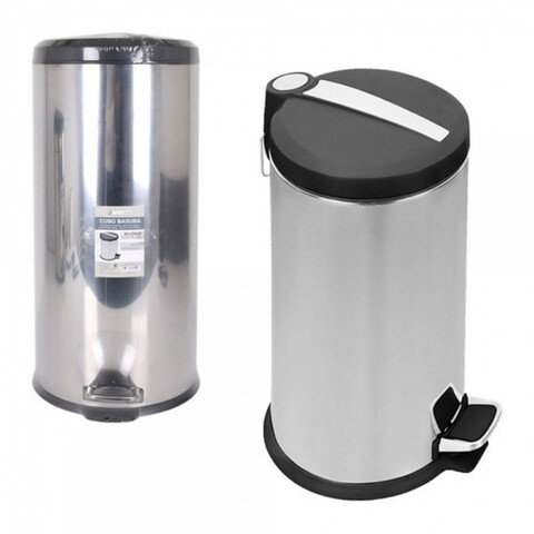 Cos de gunoi confortime, 30l, 29x29x65 cm, inox, argintiu