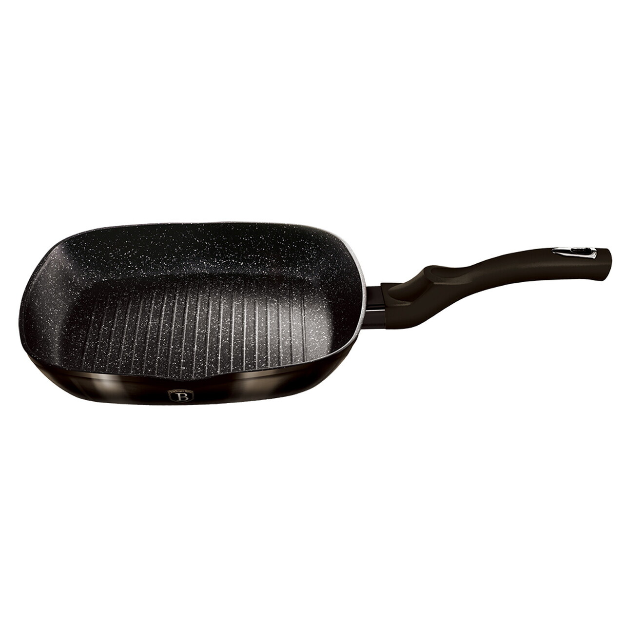 Tigaie grill Berlinger Haus, Shiny Black, 28 cm, 2.1 L, aluminiu forjat, negru - view 6